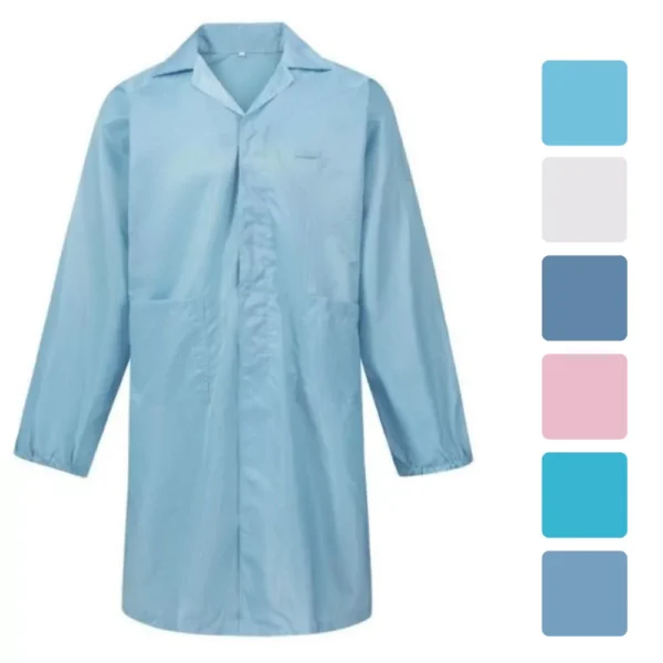 FR0103 Anti static 4mm Grid Cotton Smock